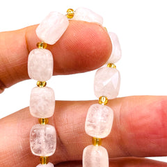 10x8mm Flat Rectangle Cut Clear Quartz