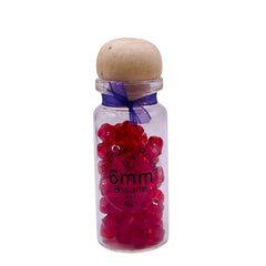 6mm Thunder Polish Glass Crystal Bicone Red
