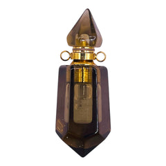42x15mm Perfume Holder Smoky Quartz Pendant