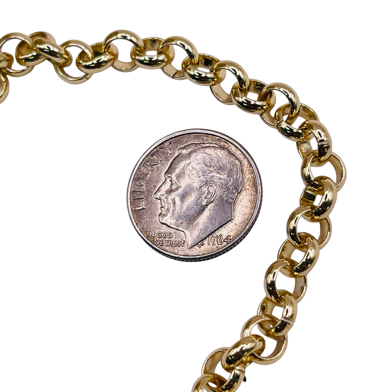Losolo 6mm Stainless Steel Chain 18K Gold Plated