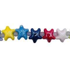 20mm Starfish Ceramic Rainbow