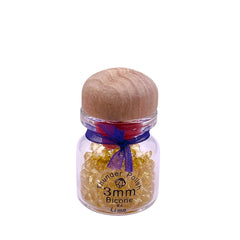 3mm Thunder Polish Glass Crystal Bicone Lime Bottle