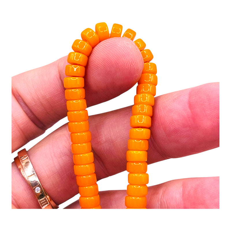6x3mm Cylinder Glass Halloween Theme