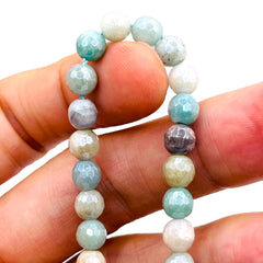 8mm Round Cut Amazonite Shine