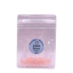 2mm Thunder Polish Glass Crystal Bicone Rose