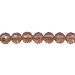 8mm Disco Cut Silver Champagne