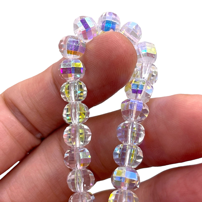 8mm Lantan Glass Crystal Super AB