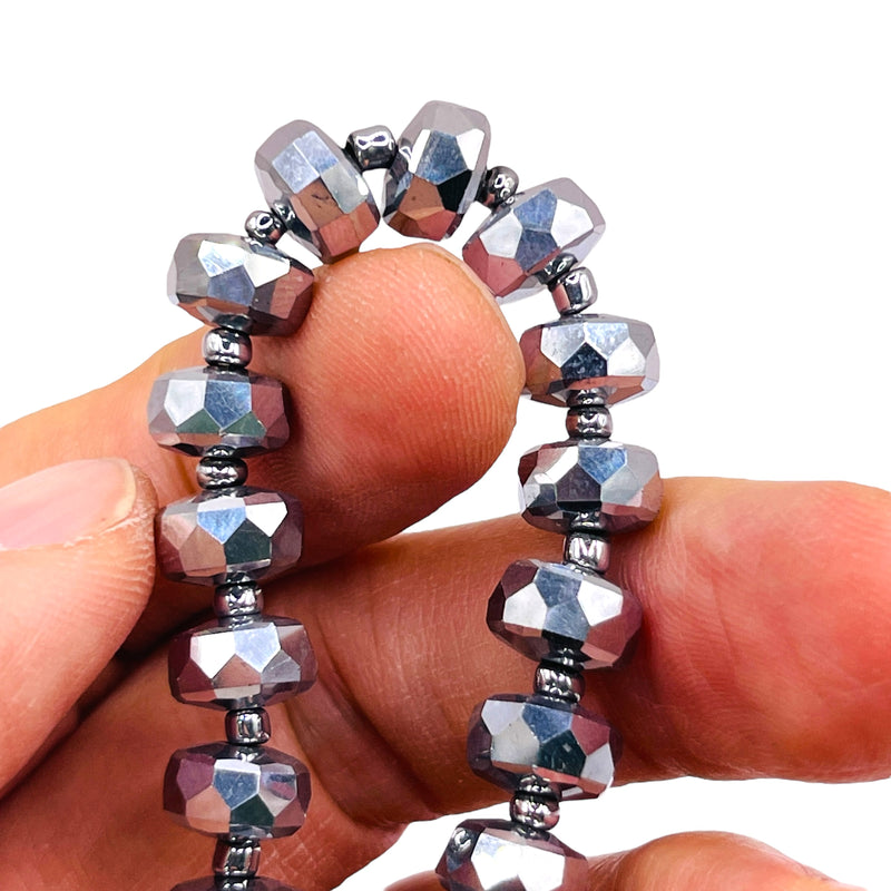 10x6mm Cylinder Cut White Gold