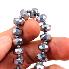10x6mm Cylinder Cut White Gold