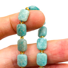 10x8mm Flat Rectangle Cut Amazonite