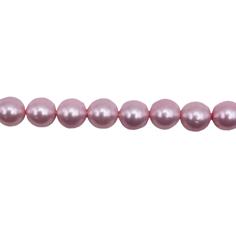6mm Round Shell Pearl Pink