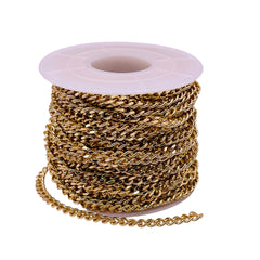 Losolo 3.6mm Stainless Steel Chain 18K Gold Plated