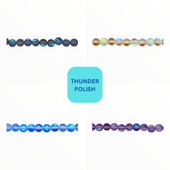 6 and 8mm Round Aurora Glass Matt Color Crystal Package Deal