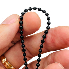 Losolo 3mm Ball Chain Stainless Steel Chain Black