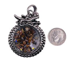 Tiger Eye Dragon Pendant