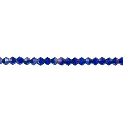 3mm Thunder Polish Glass Crystal Bicone Dark Sapphire AB