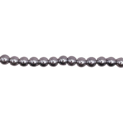 4mm Round Shell Pearl Gray