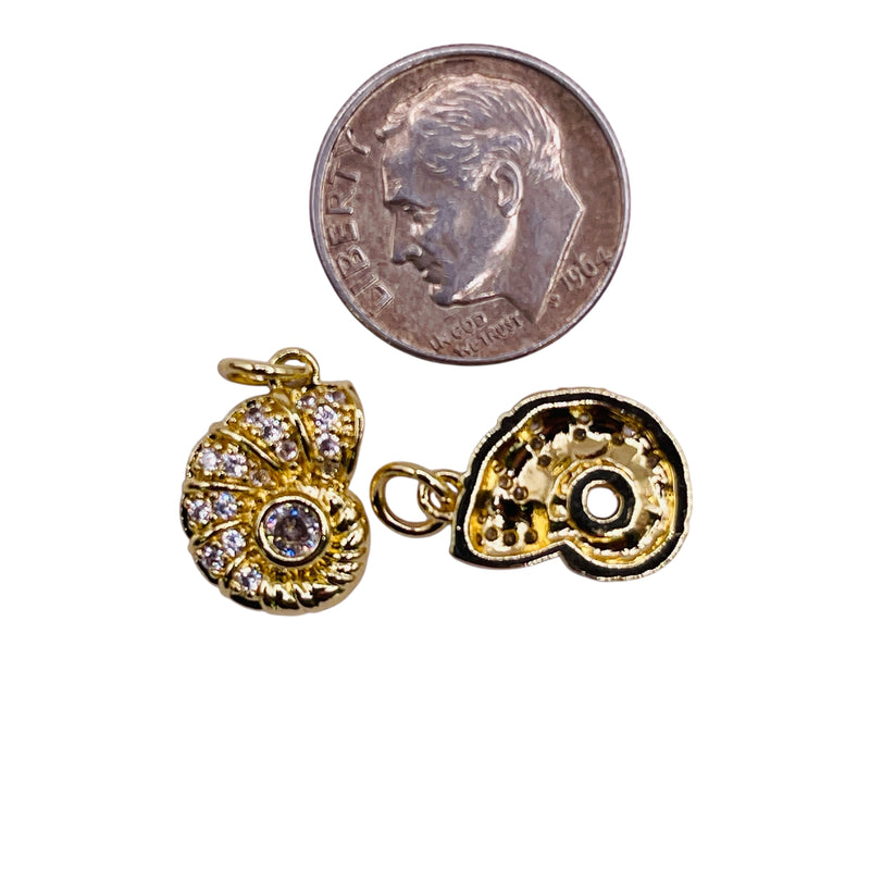 15x11mm Ammonite fossil Charm