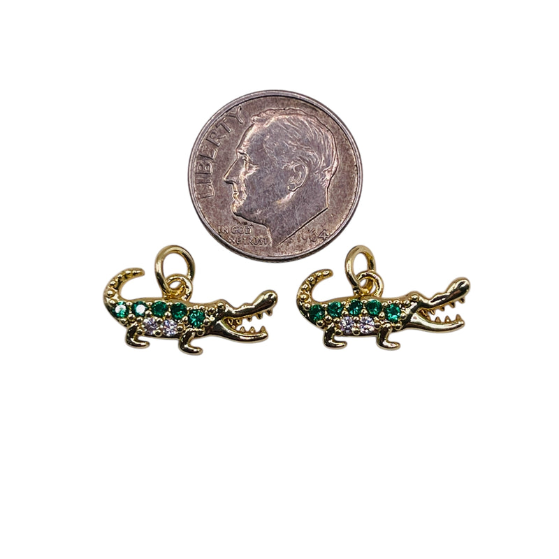 17x8mm Crocodile Charm