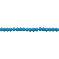 3mm Thunder Polish Glass Crystal Roundel Cut Sky Blue Jade