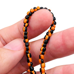 4mm Off Round Handmade Glass Halloween Theme