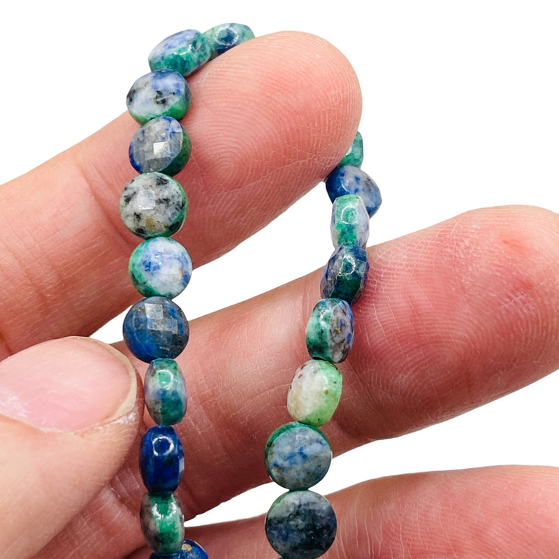 6mm Coin Cut Phoenix Lapis Lazuli