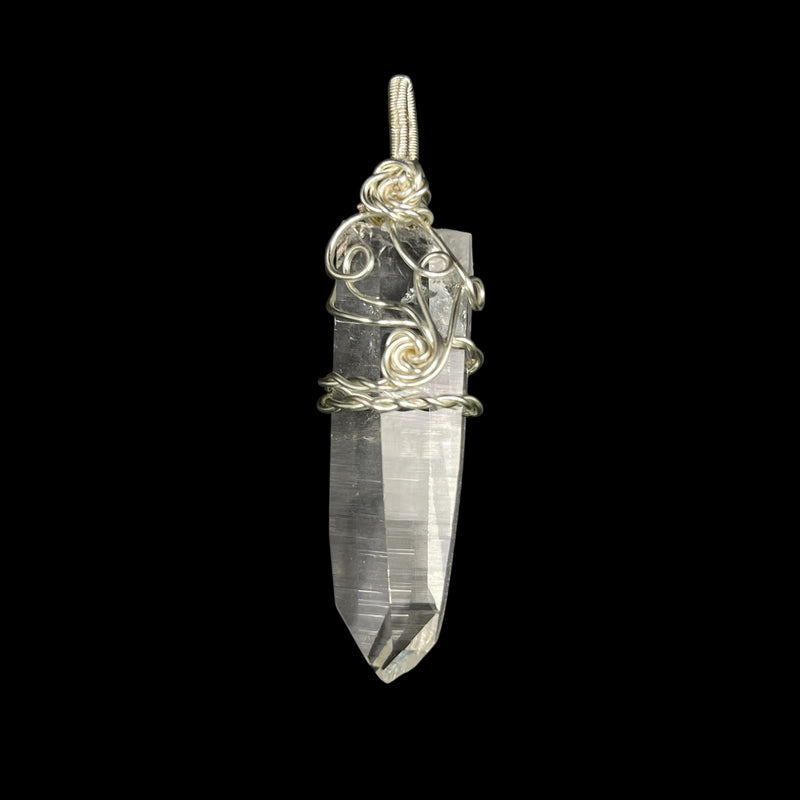 Supreme Quality Lemurian Pendant Master Wrapped Wired Technique Medium