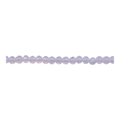 4mm Thunder Polish Glass Crystal Roundel Cut Opal