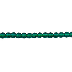 4mm Thunder Polish Round Cut Green Zircon