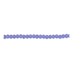 3mm Thunder Polish Glass Crystal Roundel Cut Lt. Purple