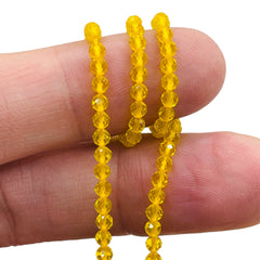 3mm Thunder Polish Round Cut Light Yellow Gold