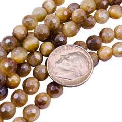 6mm Round Cut Tiger Eye Shine