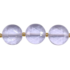 16mm Coin Cut Clear Quartz