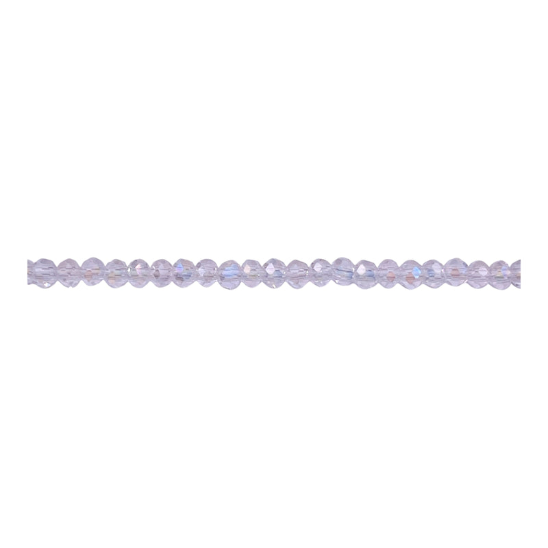 3mm Thunder Polish Glass Crystal Roundel Cut Crystal AB