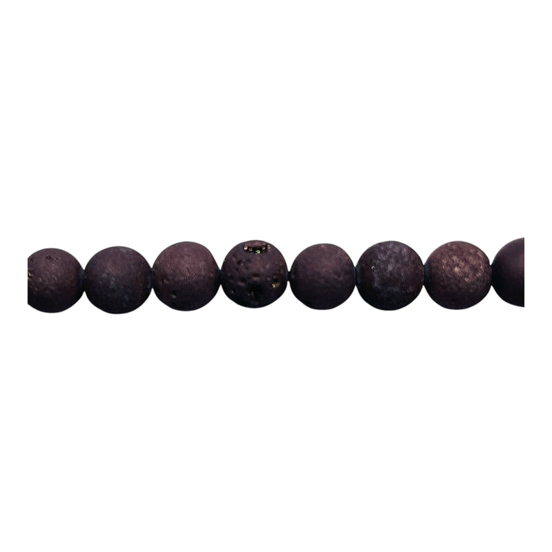 6mm Druzy Round Copper