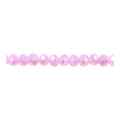 6mm Thunder Polish Glass Crystal Roundel Cut Rose Jade AB