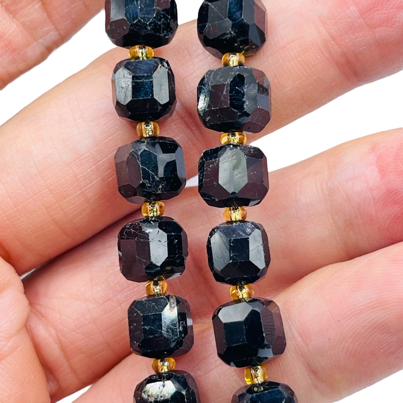 8mm Cube Black Tourmaline