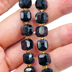 8mm Cube Black Tourmaline