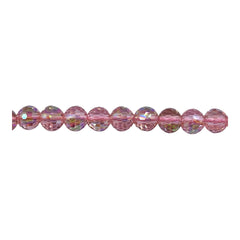 6mm Thunder Polish Round Disco Cut Peach Super AB
