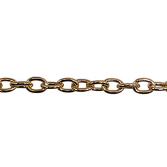 Losolo 7x5mm Stainless Steel Chain 18K Gold Plated
