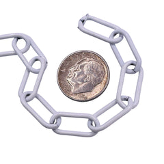 Losolo 16.5x7.5mm Stainless Steel Chain White