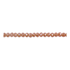 3mm Thunder Polish Glass Crystal Roundel Cut Gold Plated Jade