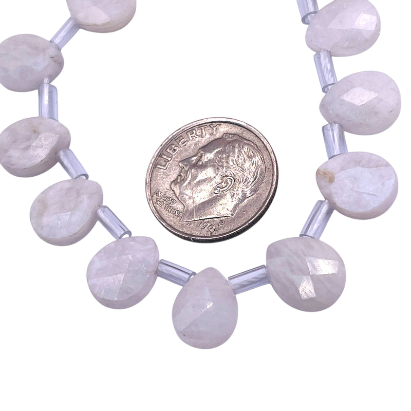 10x8mm Flat Teardrop Cut Moonstone