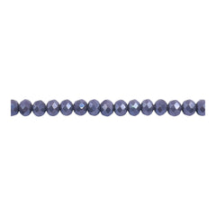4mm Thunder Polish Glass Crystal Roundel Cut Shadow AB