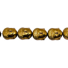10mm Buddha Hematite Gold