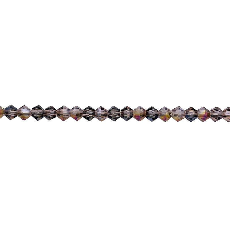 3mm Thunder Polish Glass Crystal Bicone Black Diamond VD