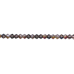 3mm Thunder Polish Glass Crystal Bicone Black Diamond VD
