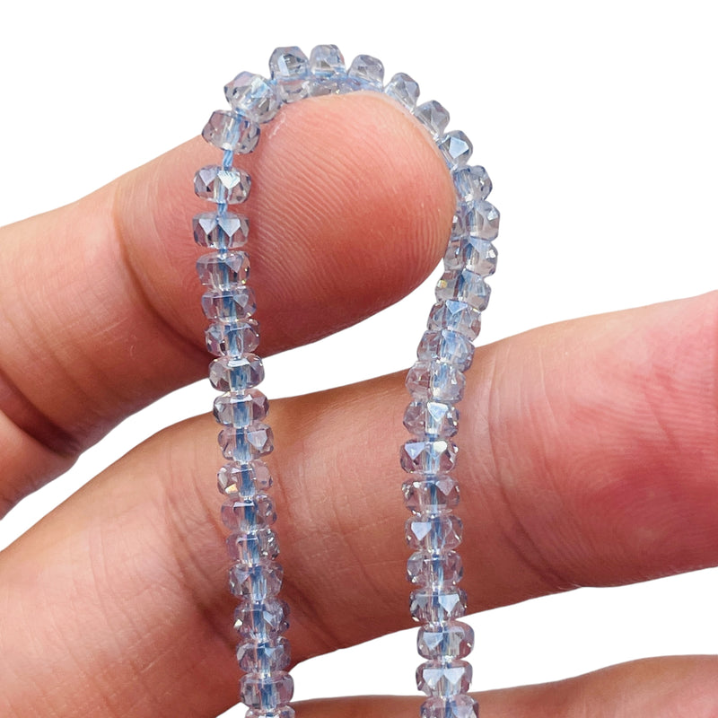 4x2mm Cylinder Cut Gray Blue