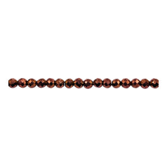 3mm Thunder Polish Glass Crystal Roundel Cut Copper