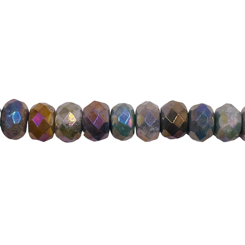 8x5mm Roundel Cut Indian Agate Super AB